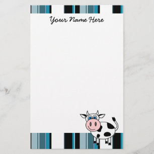 Papelería Efectos de escritorio felices de la vaca