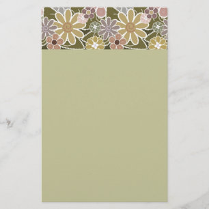 Papelería Efectos de escritorio florales de la diversión