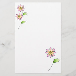 Papelería Efectos de escritorio florales de Whimisical