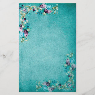 Papelería Efectos de escritorio florales del Victorian