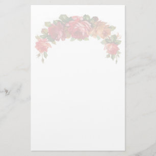 Papelería Efectos de escritorio florales del vintage en el
