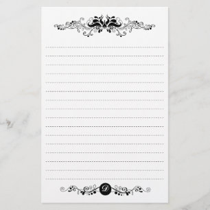 Papelería Efectos de escritorio gobernados negros y blancos