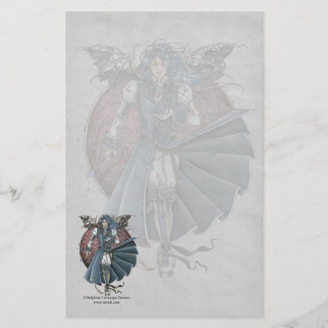 Papelería Efectos de escritorio góticos de Delrick (Anverso)