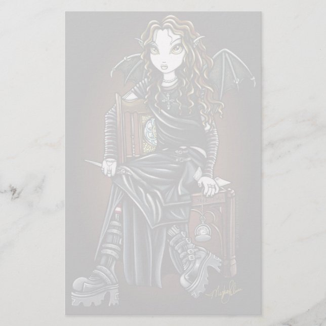 Papelería "Efectos de escritorio góticos de la hada de la (Anverso)