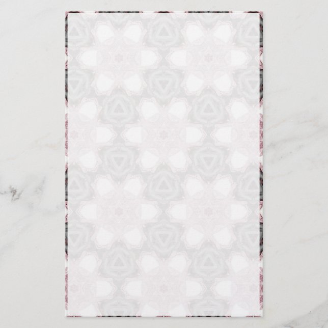 Papelería Efectos de escritorio grises y rosados (Anverso)