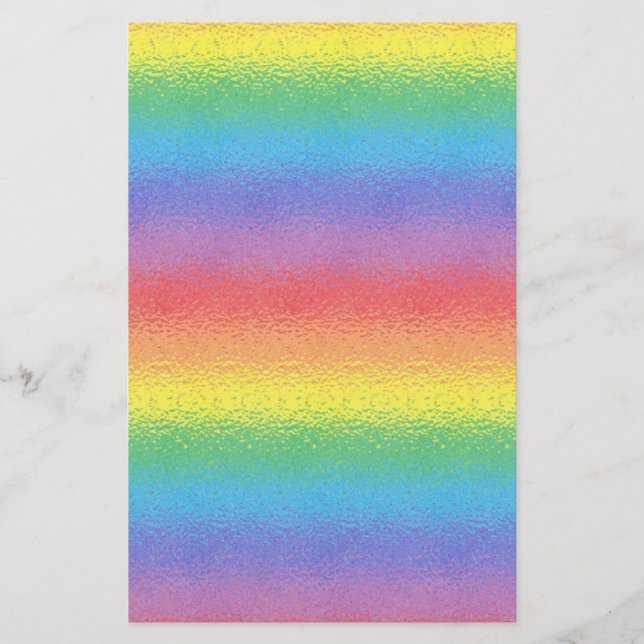 Papelería Efectos de escritorio helados del arco iris (Anverso)