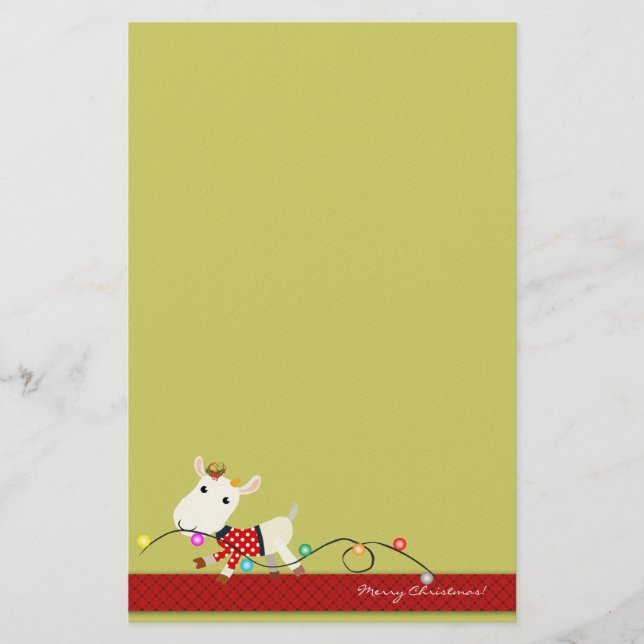 Papelería Efectos de escritorio lindos del navidad: Cabra y (Anverso)