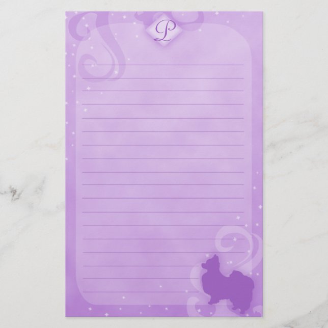 Papelería Efectos de escritorio mágicos púrpuras de Papillon (Anverso)