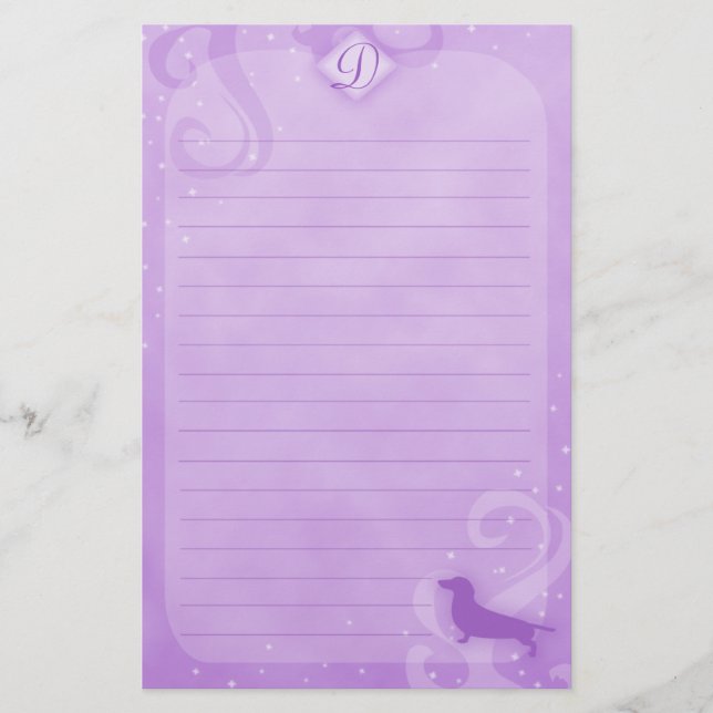 Papelería Efectos de escritorio mágicos púrpuras del (Anverso)