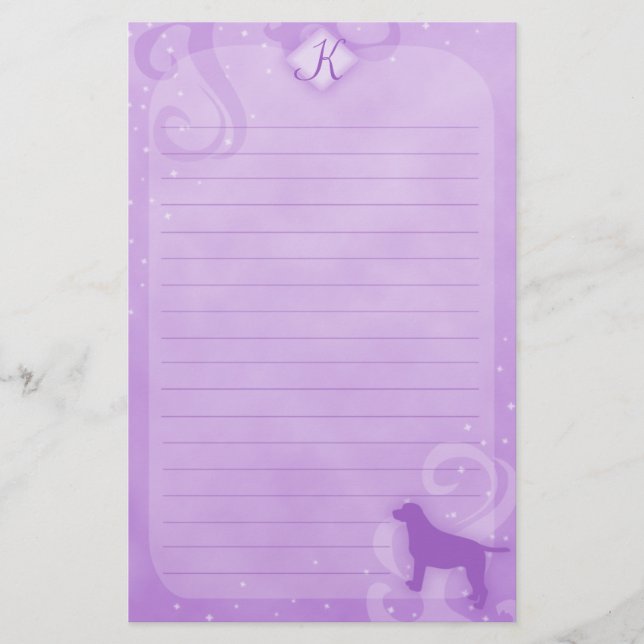 Papelería Efectos de escritorio mágicos púrpuras del (Anverso)