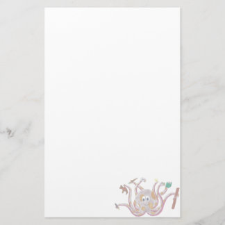 Papelería Efectos de escritorio manchados del pulpo