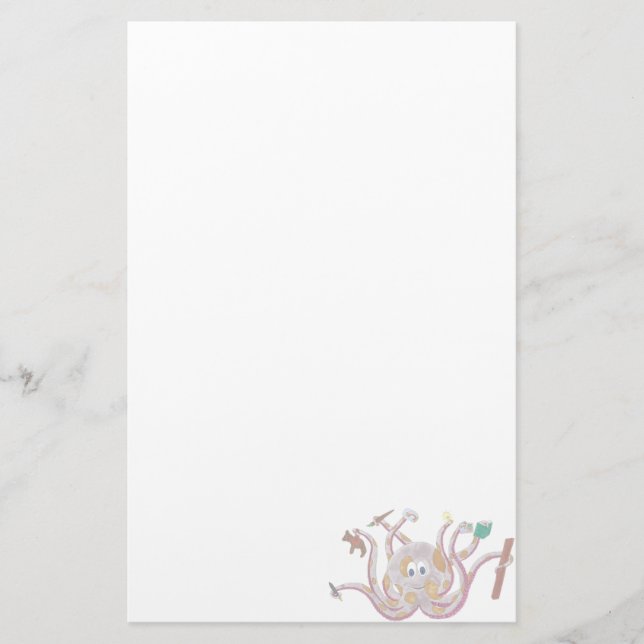Papelería Efectos de escritorio manchados del pulpo (Anverso)