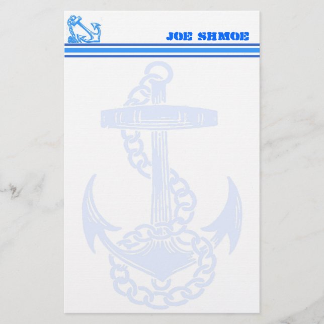 Papelería Efectos de escritorio náuticos del personalizable (Anverso)