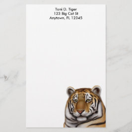 Papelería Efectos de escritorio orgullosos del tigre de