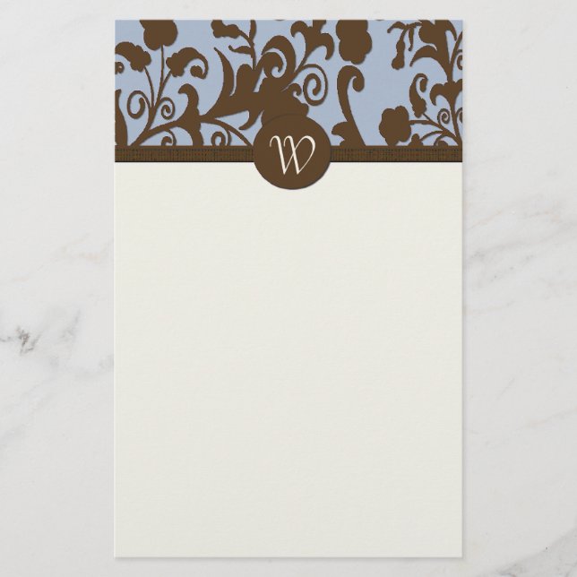 Papelería Efectos de escritorio personales de Brown elegante (Anverso)