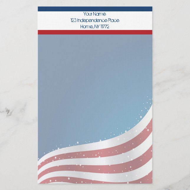 Papelería Efectos de escritorio personales de la bandera (Anverso)