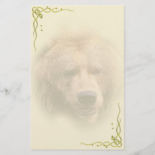 Papelería Efectos de escritorio personales del oso grizzly