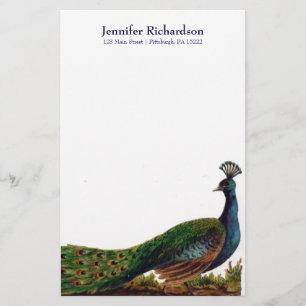 Papelería Efectos de escritorio personalizados del pavo real