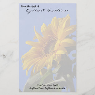 Papelería Efectos de escritorio personalizados girasol
