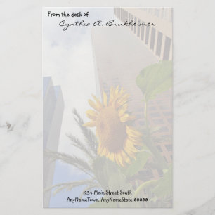 Papelería Efectos de escritorio personalizados girasol de