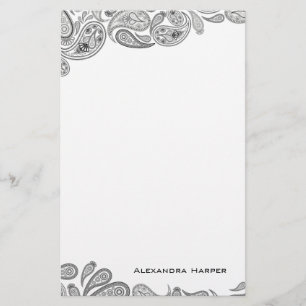 Papelería Efectos de escritorio personalizados Paisley