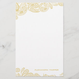 Papelería Efectos de escritorio personalizados Paisley del