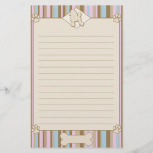 Papelería Efectos de escritorio rayados del caniche