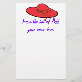 Papelería efectos de escritorio rojos del gorra