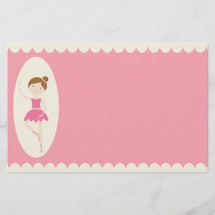 Papelería Efectos de escritorio rosados de la bailarina 1