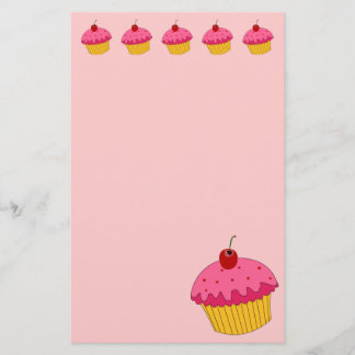 Papelería Efectos de escritorio rosados de las magdalenas