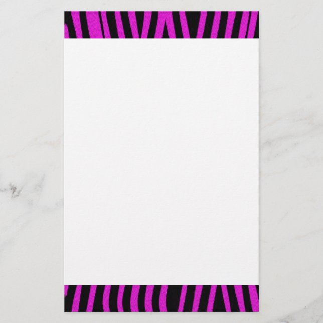 Papelería Efectos de escritorio rosados del estampado de (Anverso)