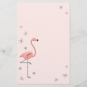 Papelería Efectos de escritorio rosados del flamenco