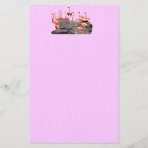 Papelería Efectos de escritorio rosados del flamenco