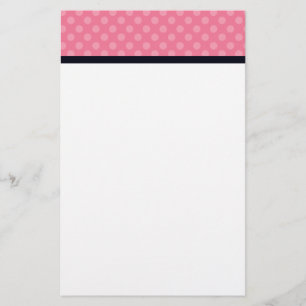 Papelería Efectos de escritorio rosados y negros del