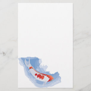 Papelería Efectos de escritorio tímidos de Koi (Digital)