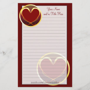 Papelería Efectos de escritorio tribales del corazón