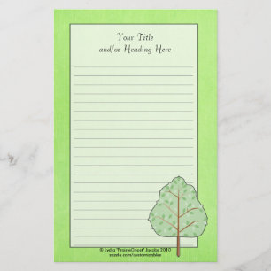 Papelería Efectos de escritorio verdes del árbol