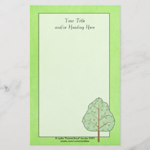 Papelería Efectos de escritorio verdes del árbol