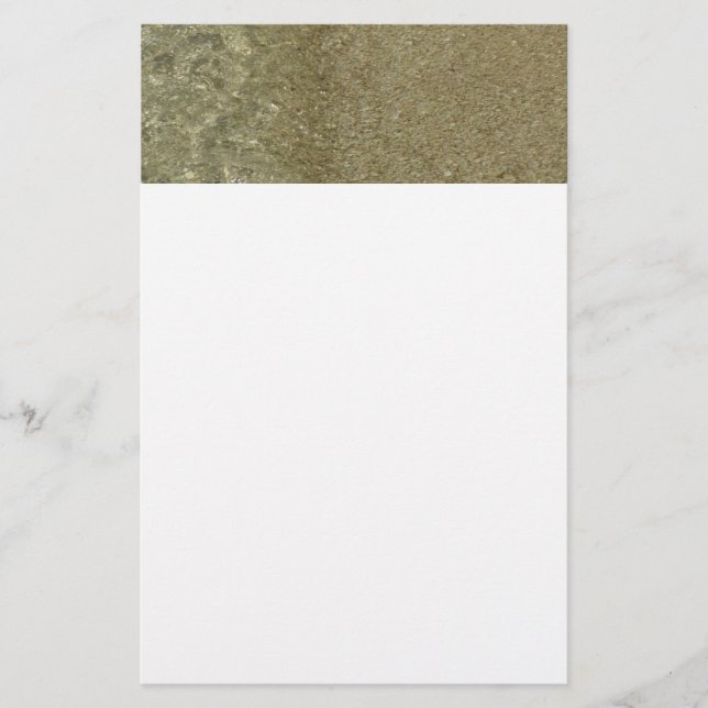 Papelería El agua en la playa II Resumen fotografía de la na (Anverso)