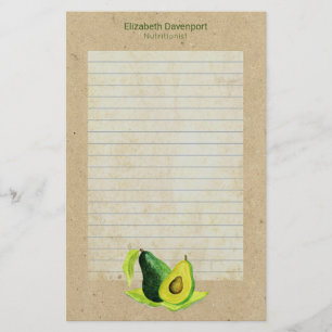 Papelería El aguacate verde sigue siendo la fruta de la vida