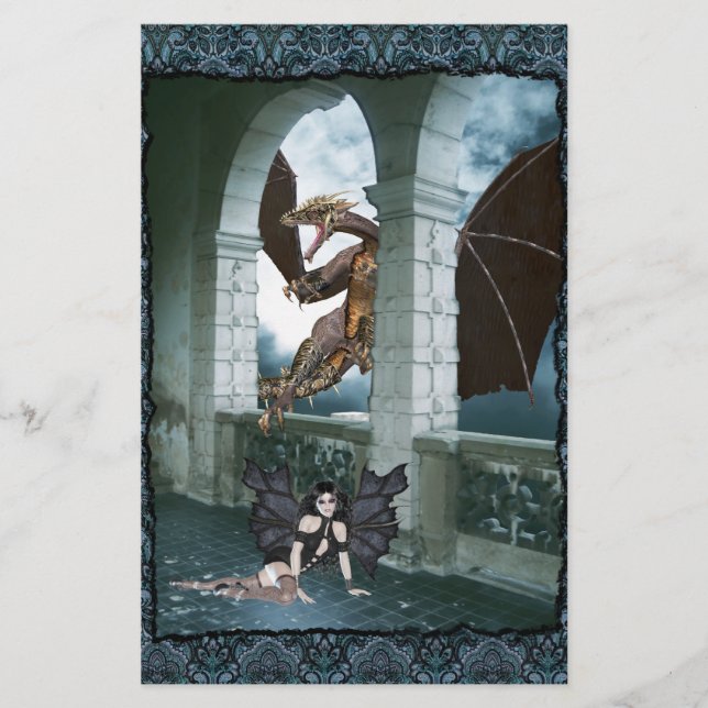 Papelería El aire del dragón (Anverso)