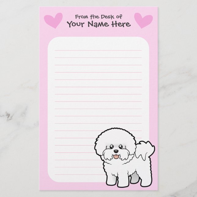 Papelería El amor de los hermanos Bichon (Anverso)
