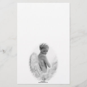 Papelería El ángel rasga los efectos de escritorio