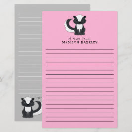 Papelería El animal maleante de bosque de zorrillo