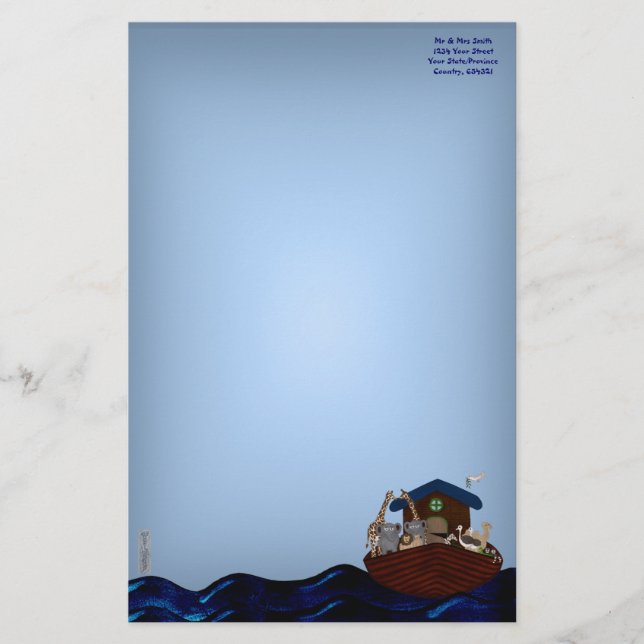 Papelería El arca de Noé (Anverso)