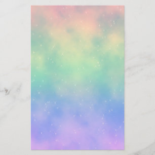 Papelería El arco iris brillante se nubla los efectos de