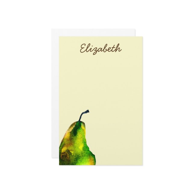 Papelería El arte de la piel linda fruta de la acuarela (Anverso/Reverso In Situ)