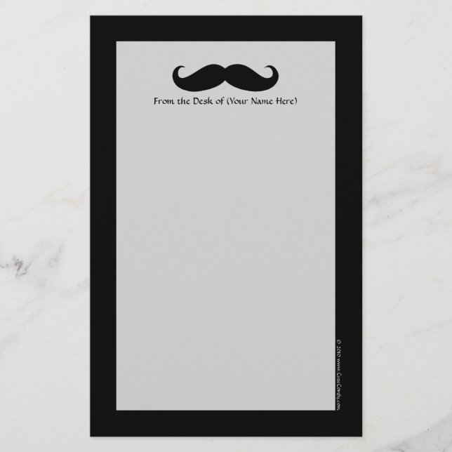 Papelería El bigote disfrazado bigote bigote divertido pelo  (Anverso)