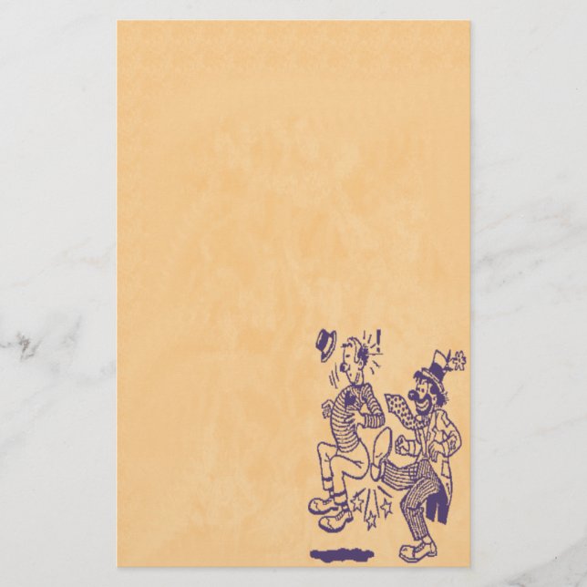 Papelería El Clowning alrededor efectos de escritorio (Anverso)