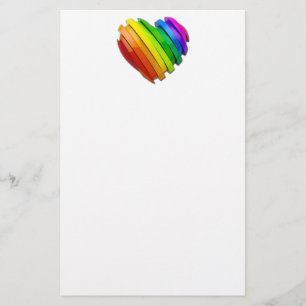 Papelería El corazón tridimensional escultural de SlipperyJo